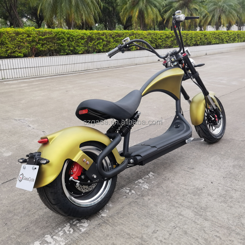 Eu Warehouse Gaea M1p 2022 New Style Powerful 60km/h 2000w 60v 30ah Electric Scooter Adult Chopper Motorcycle For Sale 