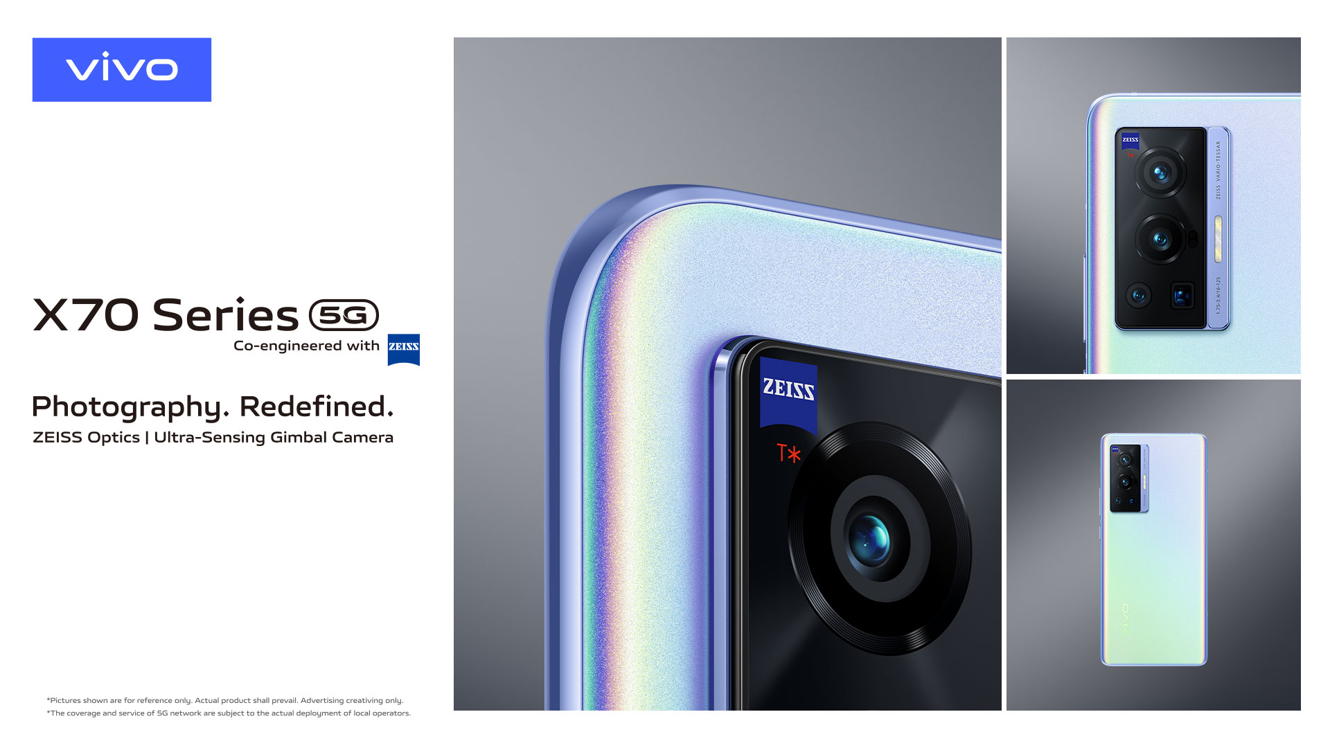 vivo X70 Pro 5G [12GB+4GB/256GB] ZEISS T*Coating | Ultra Sensing Gimbal Camera |  120Hz Refresh Rate | Flagship SOC Dimensity 1200 6nm | Photography. Redefined【2 YEARS WARRANTY】
