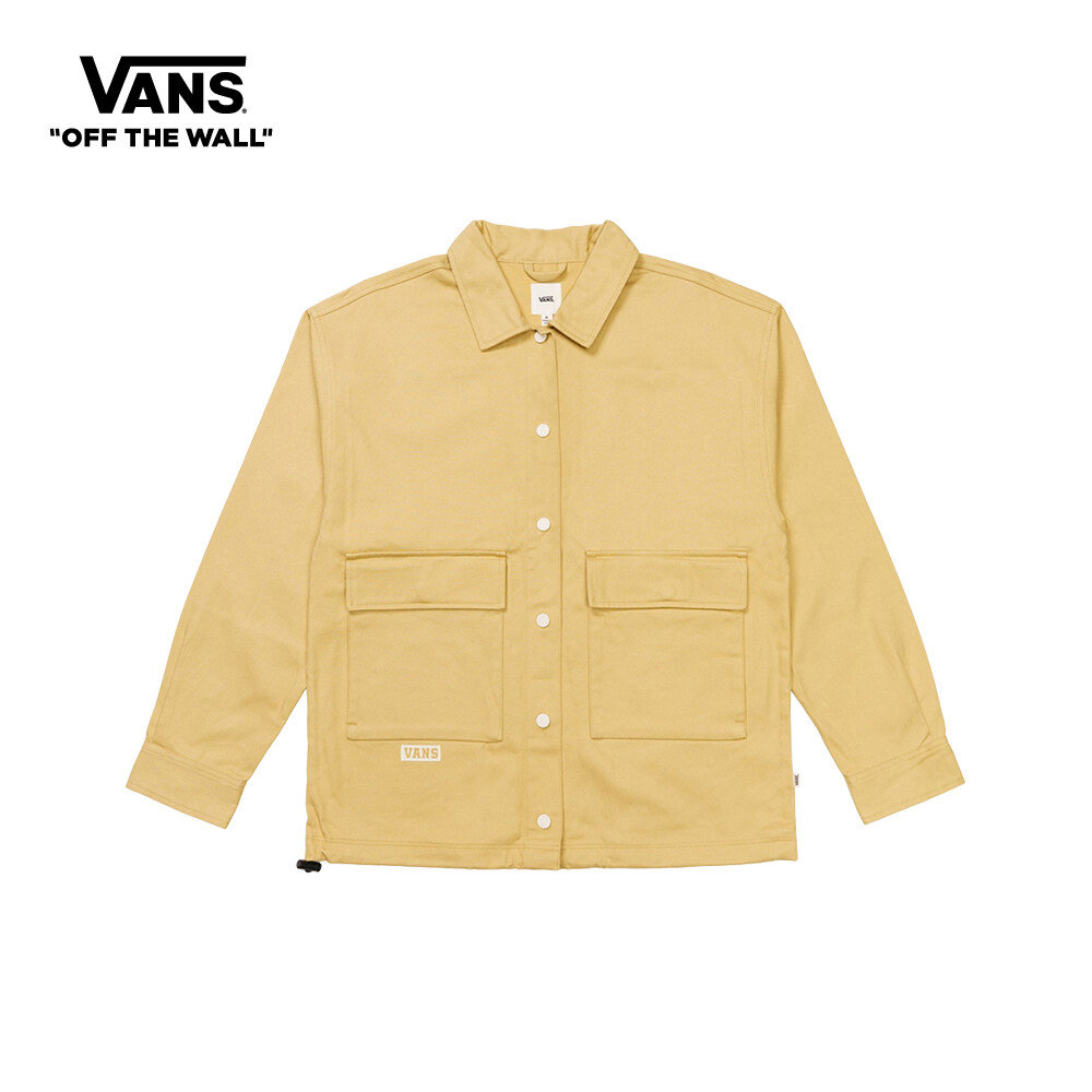 Vans Prep School Shacket Lightweight Jackets Women BROWN VN0002S5YUU1